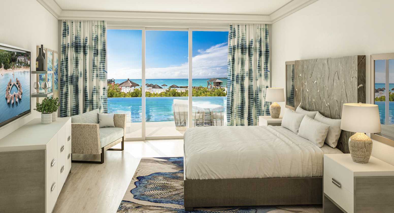 Swim-up suites at Sandals Royal Bahamian