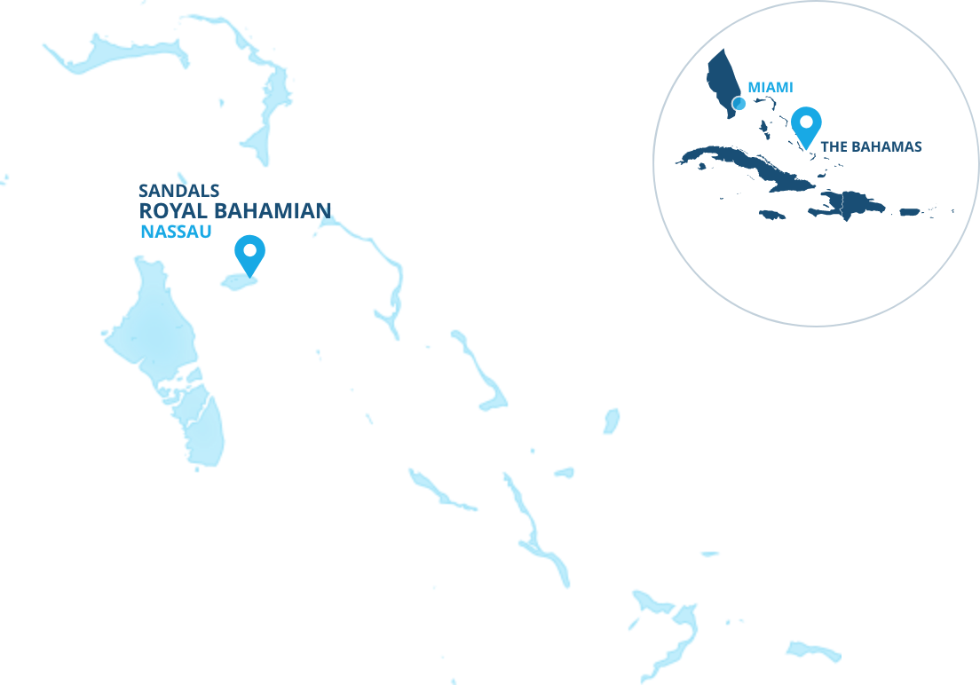 Map of Bahama's location