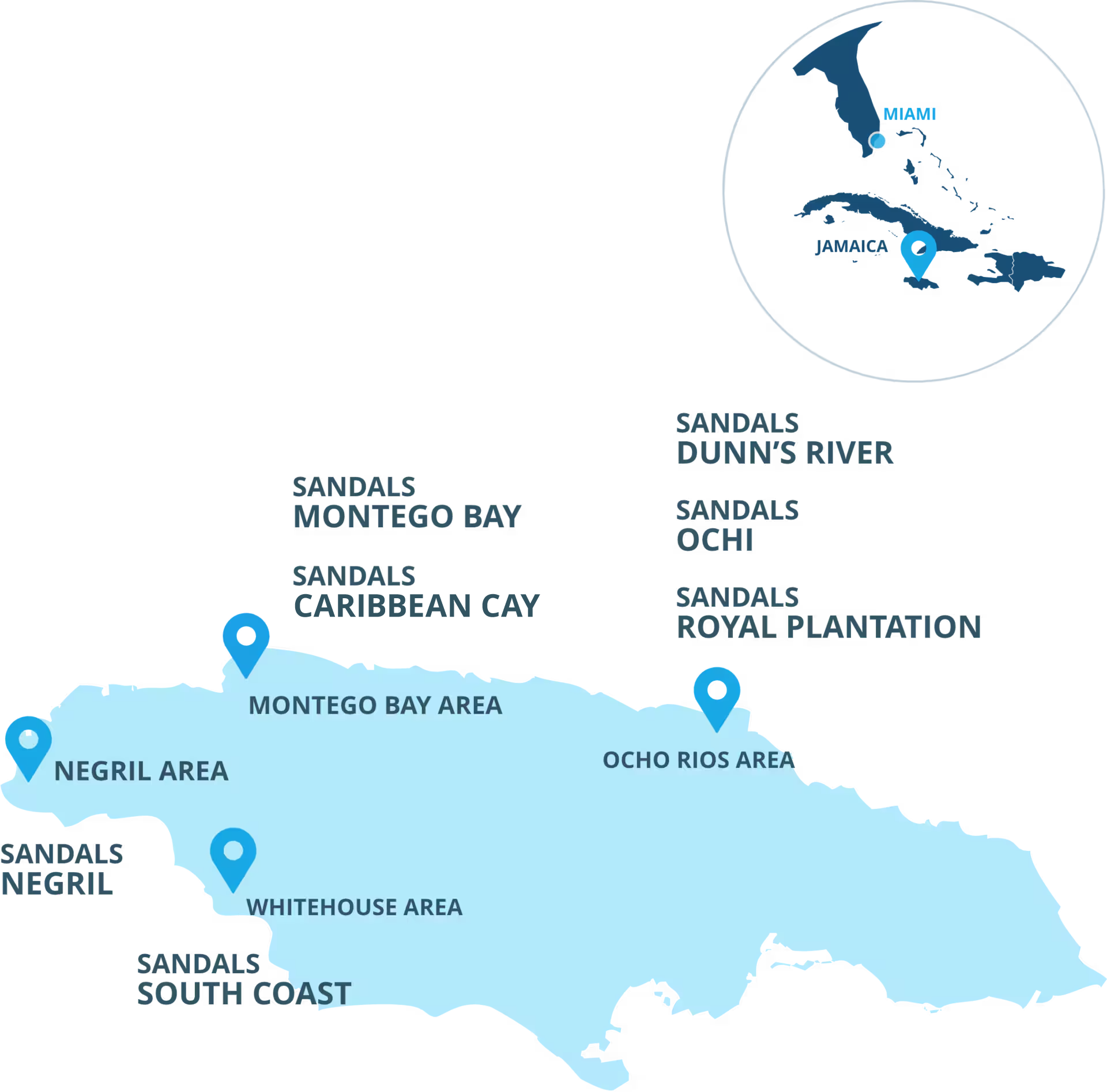Map of Jamaica's location