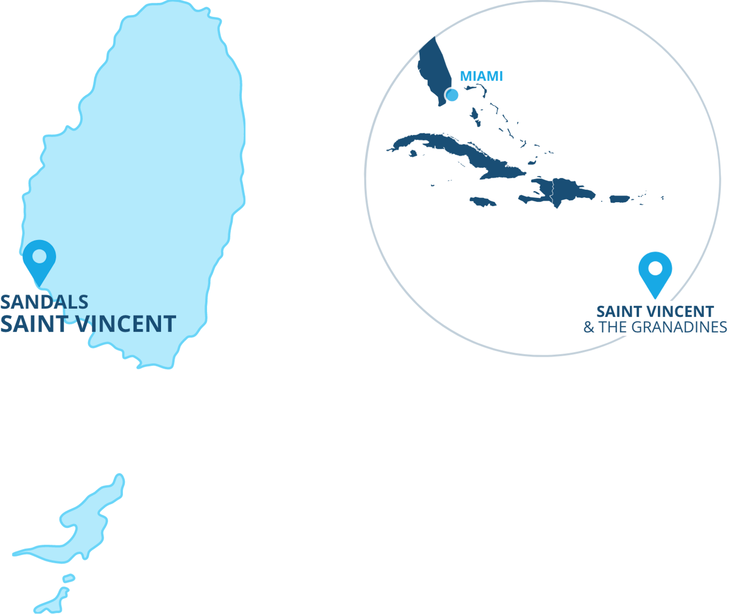 Map of Saint Vincent location