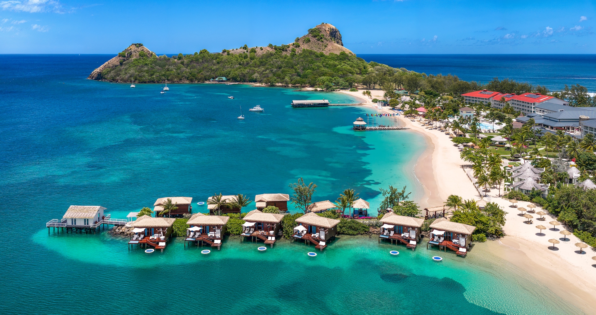 Grande St. Lucian Spa & Beach Resort - Overwater Honeymoon Butler Bungalow