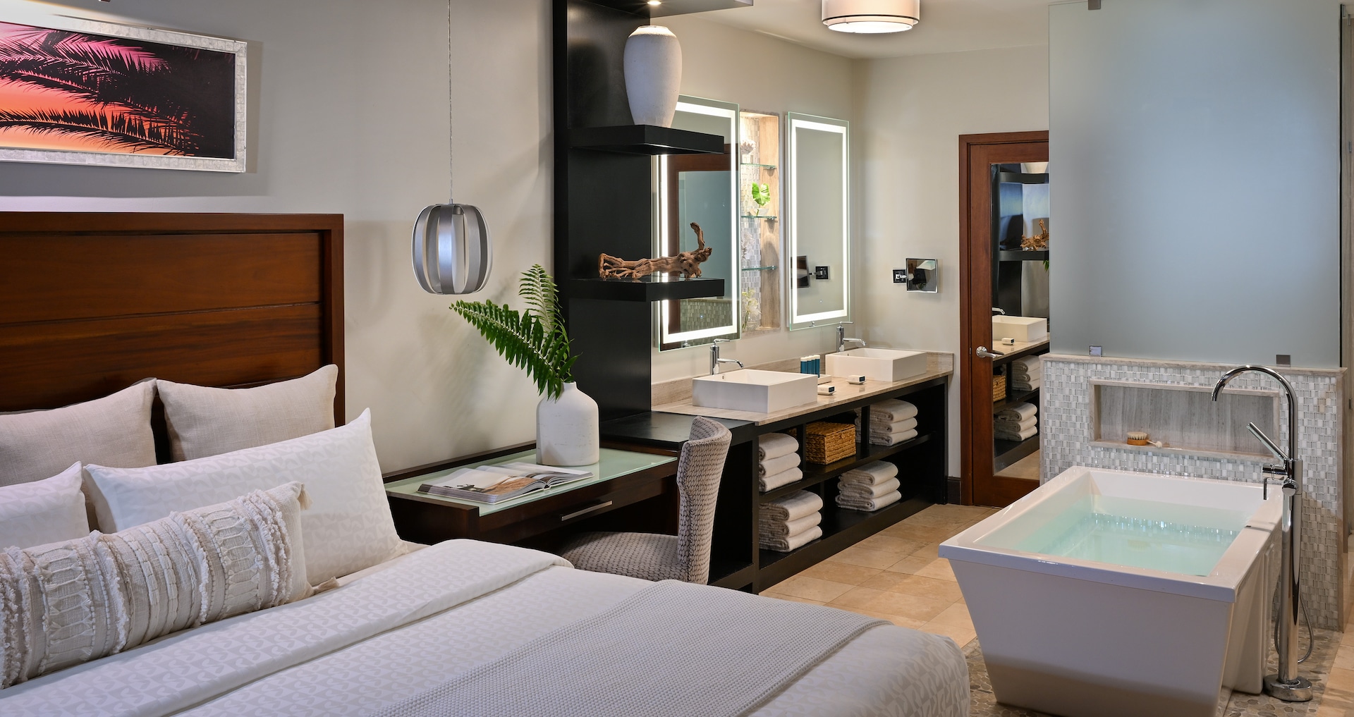Halcyon Beach St. Lucia - Beachfront Honeymoon Walkout Club Level Room w/ Patio Tranquility Soaking Tub