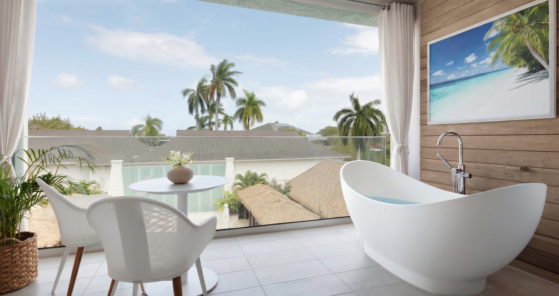 Caribbean Cay Resort & Private Island - Crystal Lagoon Hideaway Club Jr. Suite w/Balcony Tranquility Soaking Tub