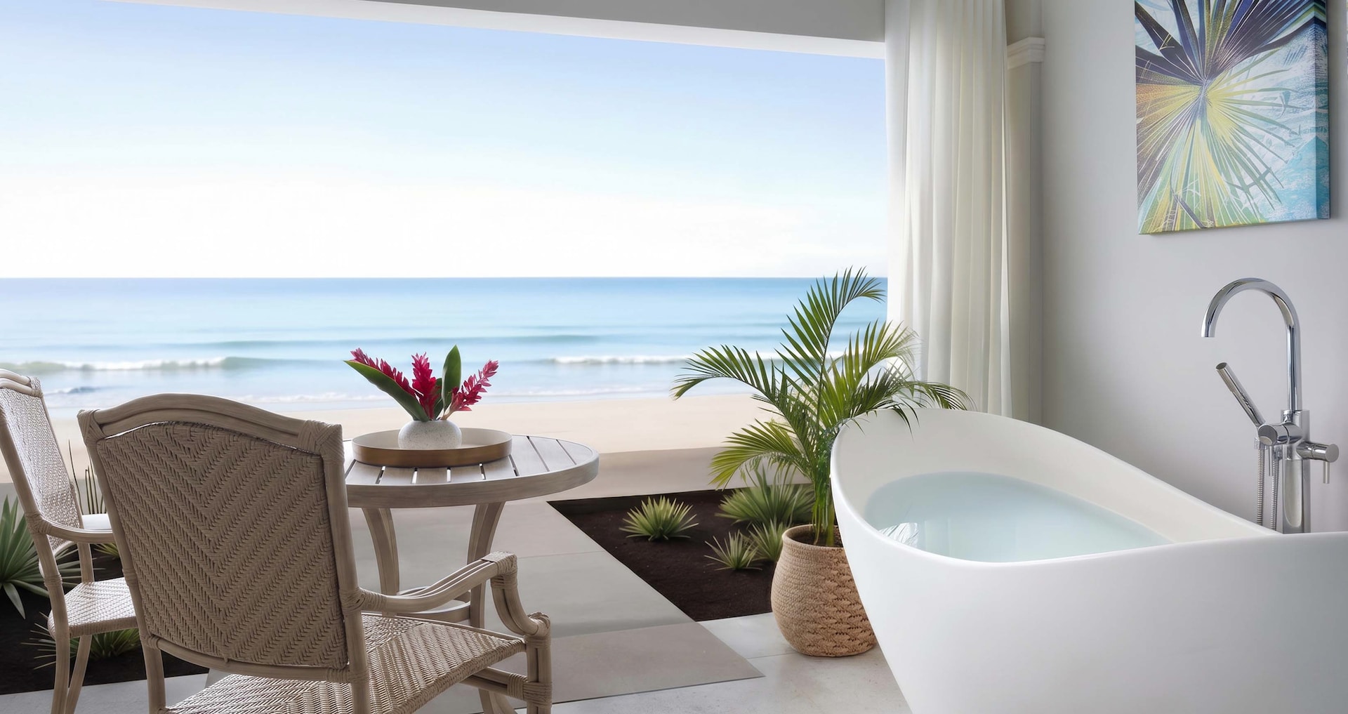 Caribbean Cay Resort & Private Island - Windsor Beachfront Walkout Club Room w/ Patio Tranquility Soaking Tub