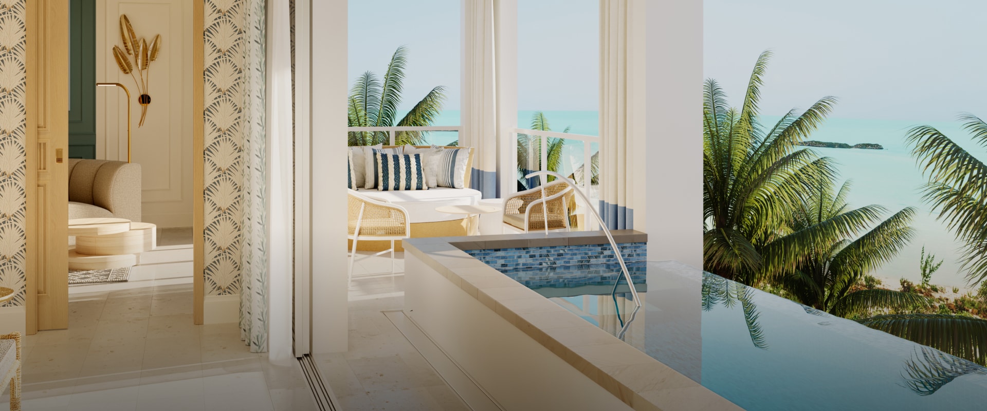 Over the Water Private Island Butler Villa with Infinity Pool at Sandals Caribbean Cay