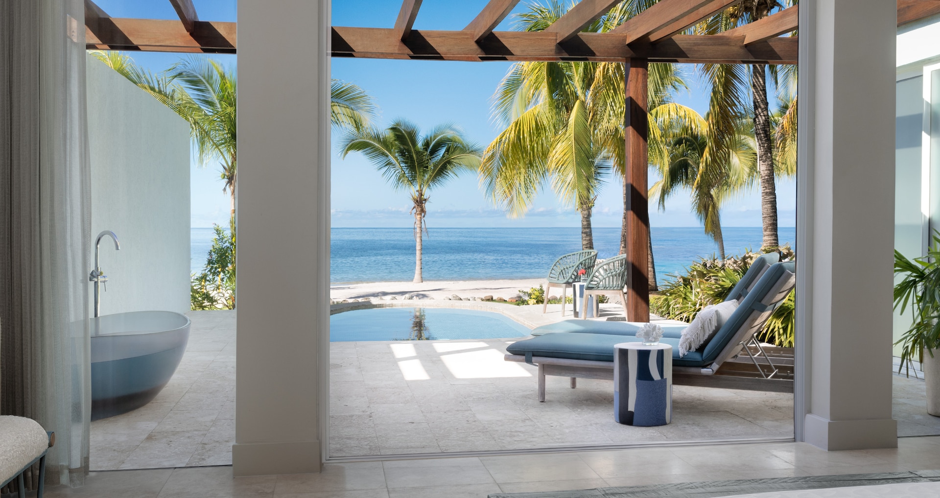 Saint Vincent - Beachfront One-Bedroom Butler Villa Suite with Media Room and Private Pool