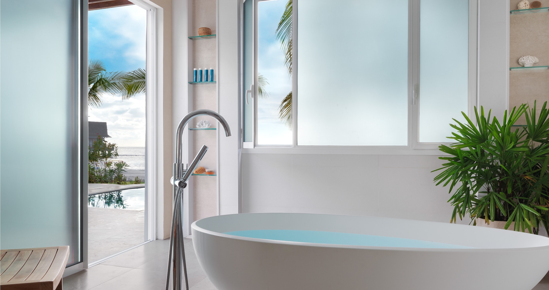 Saint Vincent - Beachfront One-Bedroom Butler Villa Suite with Media Room and Private Pool