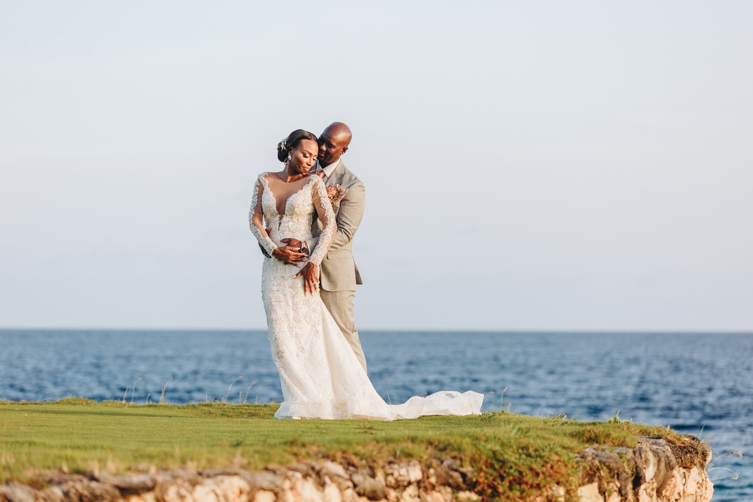 Couple near the ocean