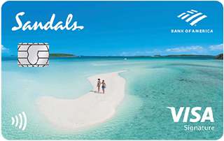 Sandals credit card